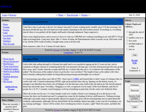 this is the Firefly base of the site - back when Wordpress was just another minor player in the CMS space rather than the only one.